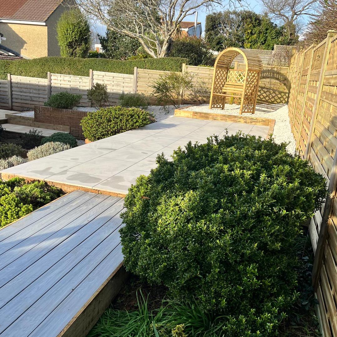 Corner Bench Gazebo Patio Design