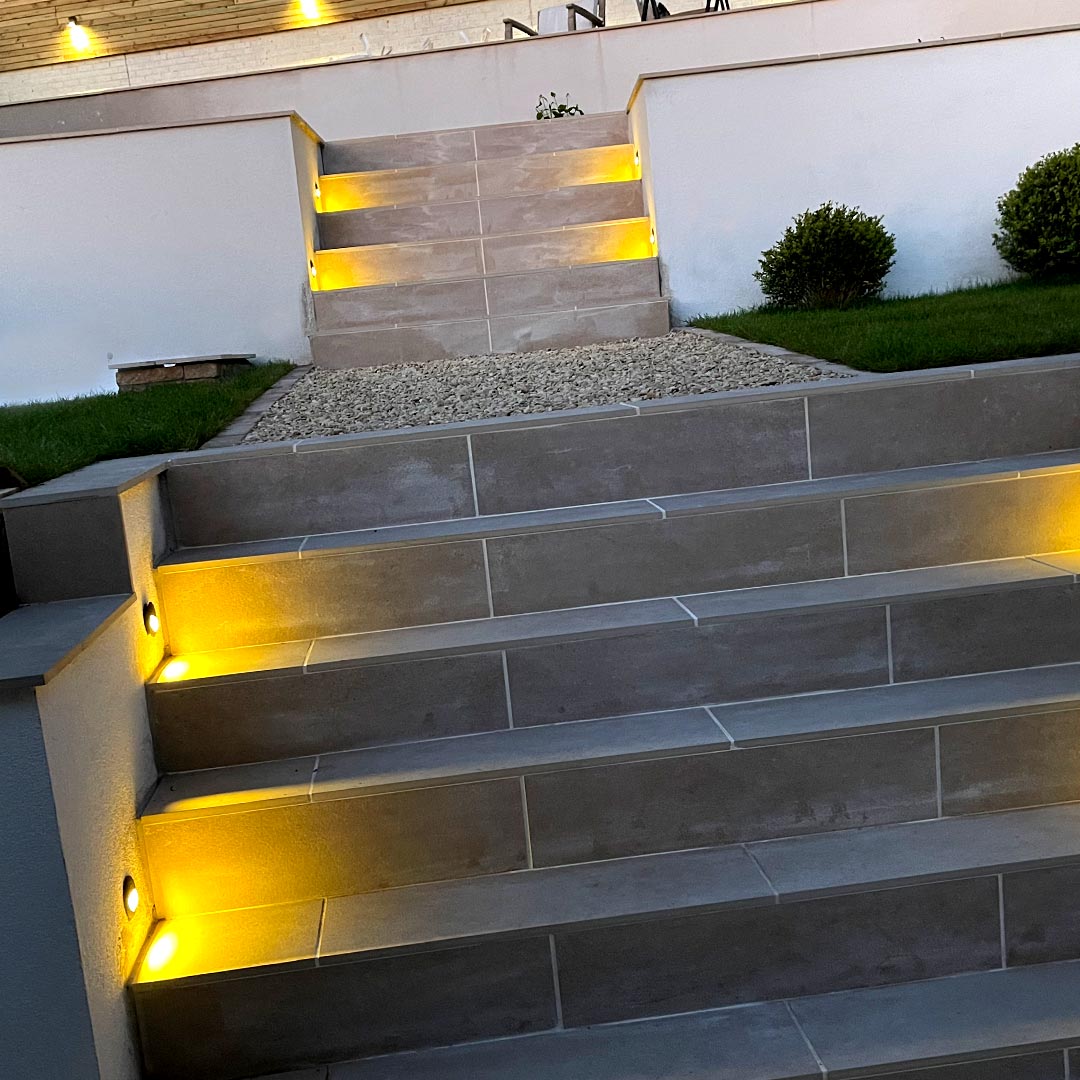 Evening Step Lighting